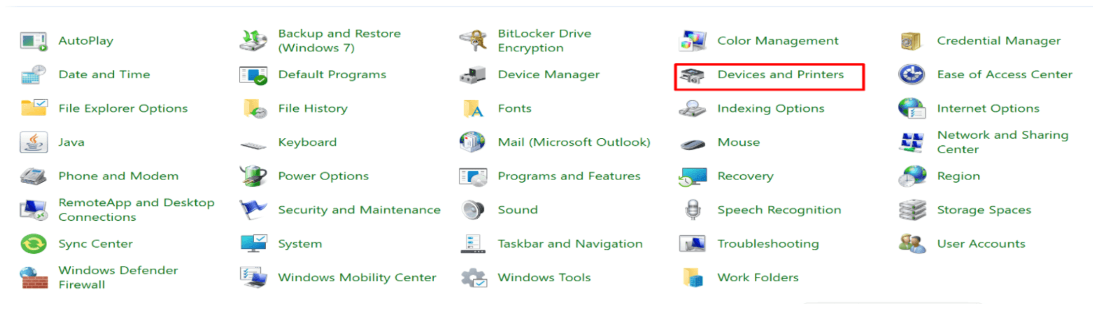 Printer Properties