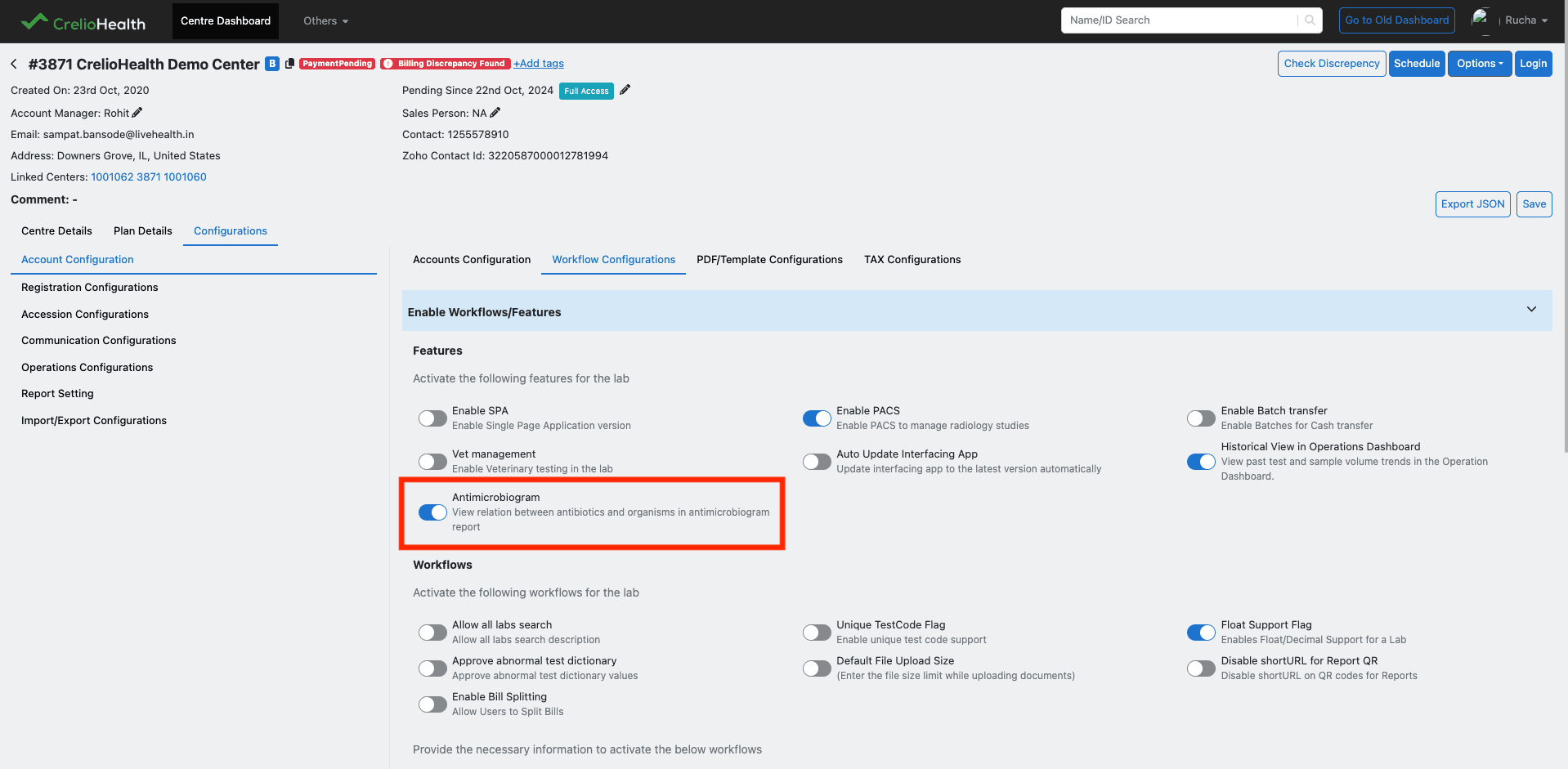 Feature flag enable flow