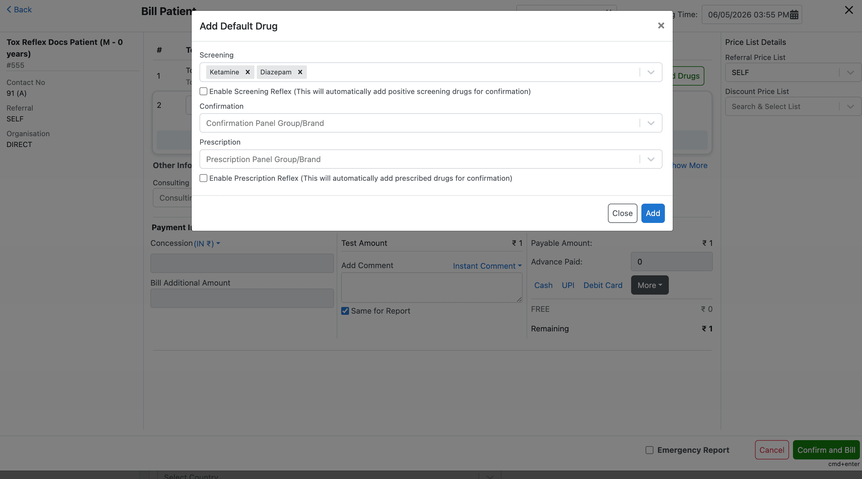 Reflex Management List